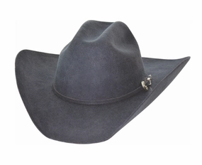 0550GR - Bullhide - Kingman - 4X -Gray winter-felt-cap