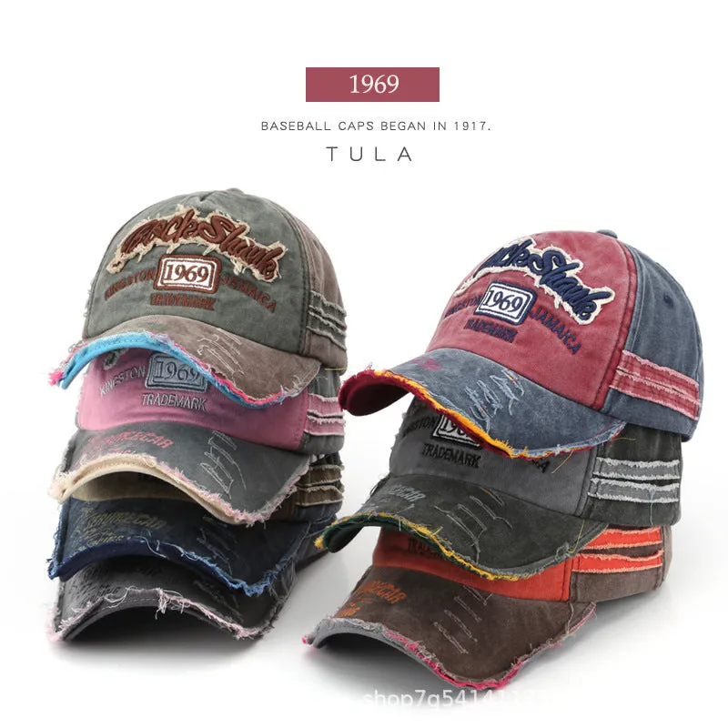 1969 Vintage Washed Baseball Cap Embroidery casual-baseball-cap