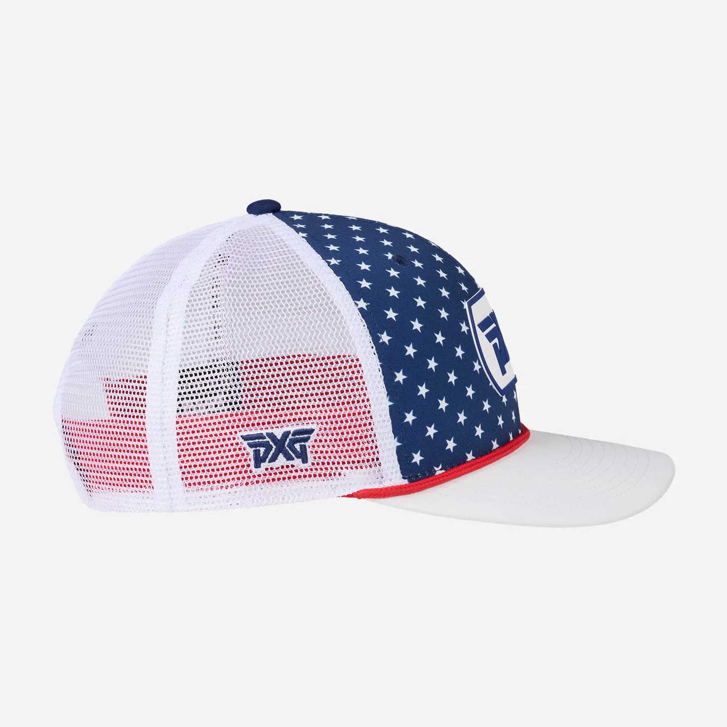 2025 Stars & Stripes Dog Tag Trucker Cap - One Size