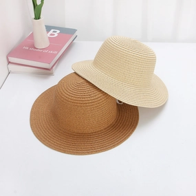 29cm Children's Flat-Brim Straw Hat Summer spring-straw-hat
