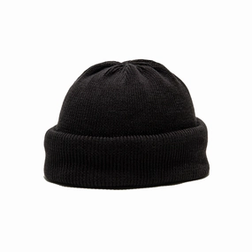 3ROLL KNIT CAP - Black winter-knitted-hat