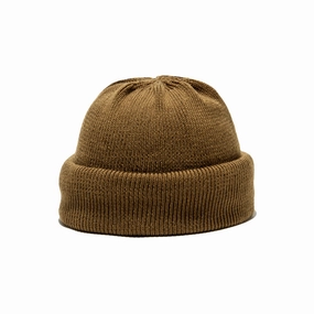 3ROLL KNIT CAP - Brown winter-knitted-hat