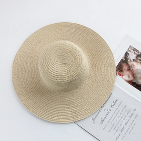 40cm Round-Brim Sun Hat DIY Hat Blank spring-straw-hat