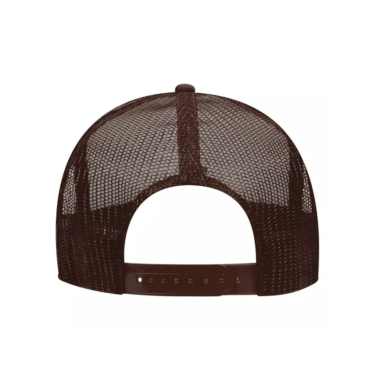 5 Panel High Crown Polyester Foam Front Mesh Back Trucker Hat (Tri-Tone)