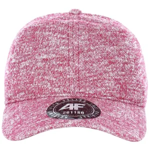 6 Panel Low Profile Soft Marled Cotton Curved Visor Baseball Cap with Buckle Back Closure casual-dad-hat