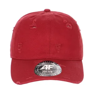 6 Panel Low Profile Vintage Distressed Curved Visor Buckle Back Closure casual-dad-hat