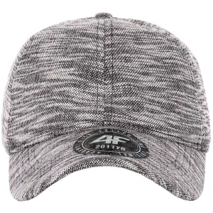 6 Panel Low Profile YZ Woven Cotton Curved Visor Baseball Cap with Buckle Strapback Closure casual-dad-hat