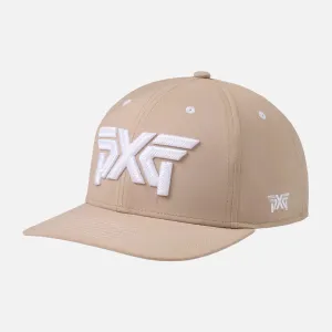 6 Panel Structured Low Crown Snapback - Warm Sand - One Size casual-dad-hat