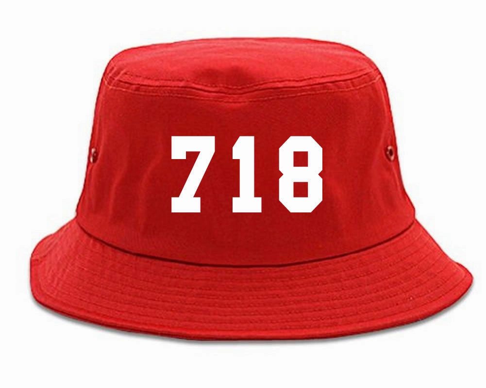 718 New York Area Code Bucket Hat