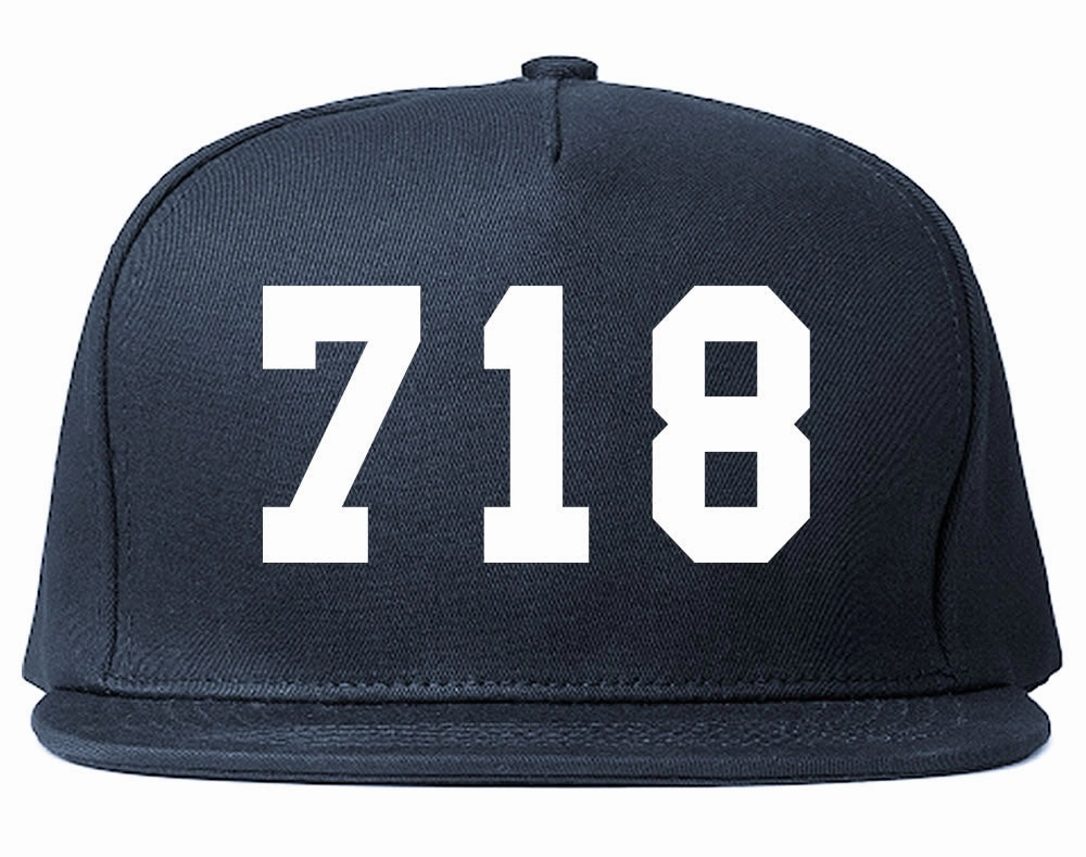 718 New York Area Code Snapback Hat