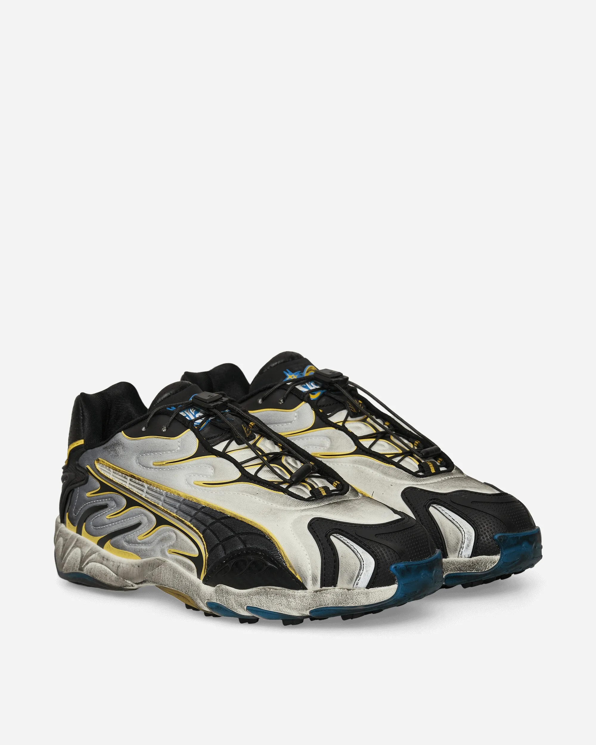 A$AP Rocky Inhale Angetragene Neopren-Sneakers Warmweiß / Puma-Schwarz / Gelb