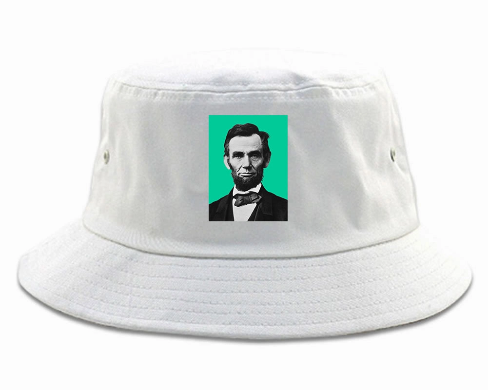 Abraham Lincoln Portrait Mens Bucket Hat