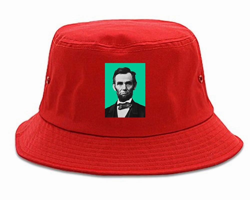 Abraham Lincoln Portrait Mens Bucket Hat