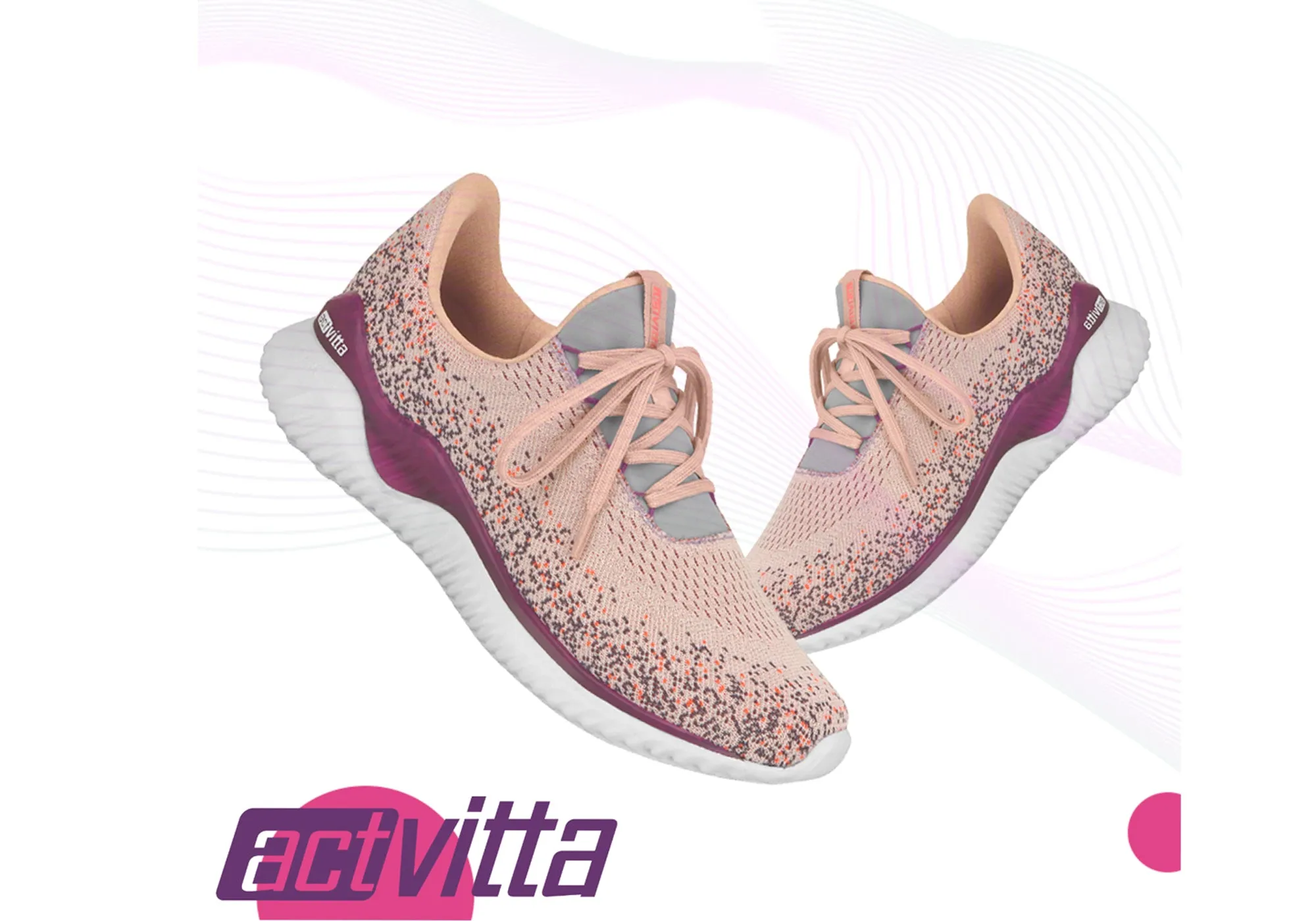 Actvitta Anari Damen Bequeme Leichte Gepolsterte Aktive Schuhe Actvitta Schuhe