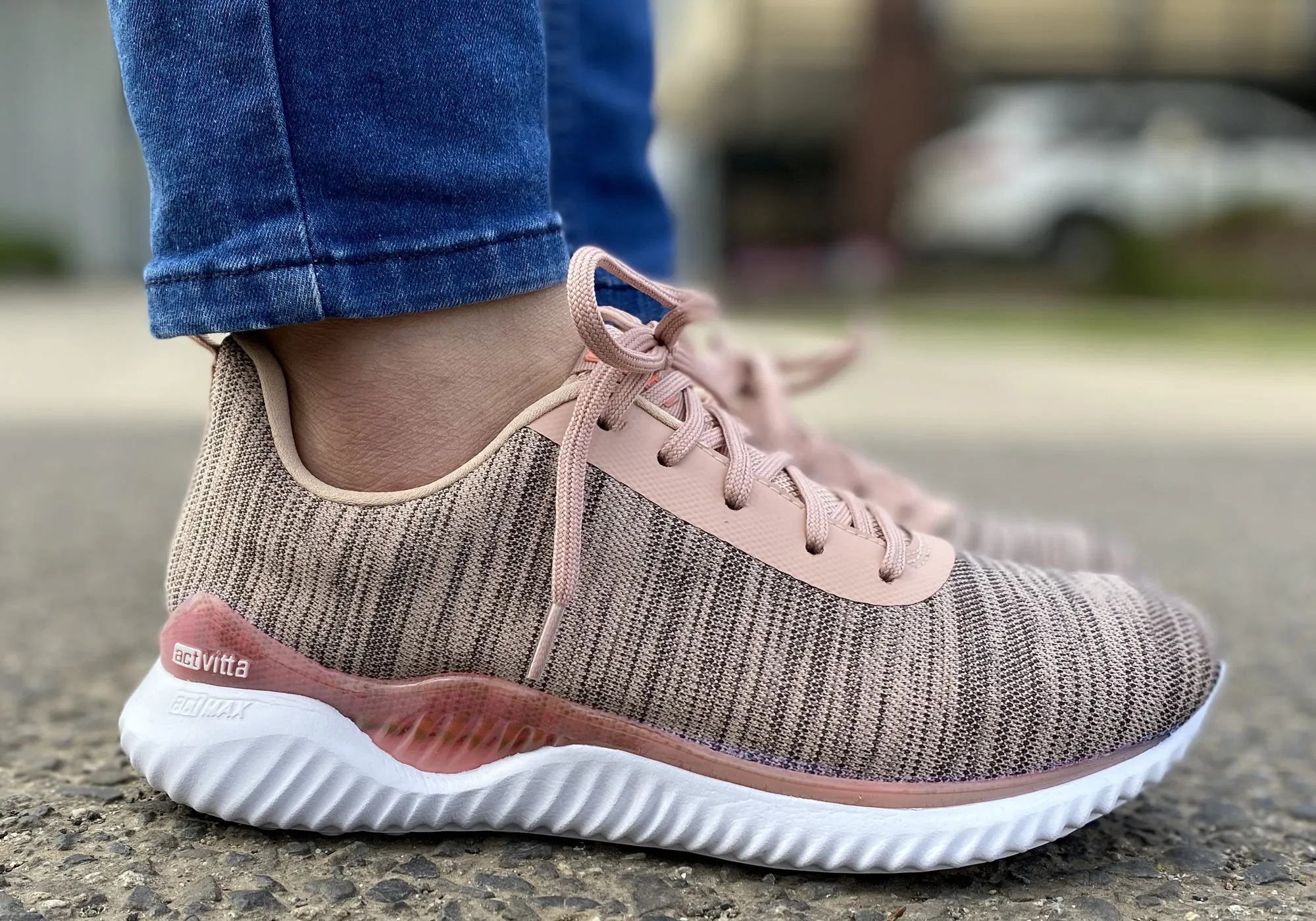 Actvitta Aries Damen Bequeme Gepolsterte Schnür-Aktivitätsschuhe Actvitta Schuhe