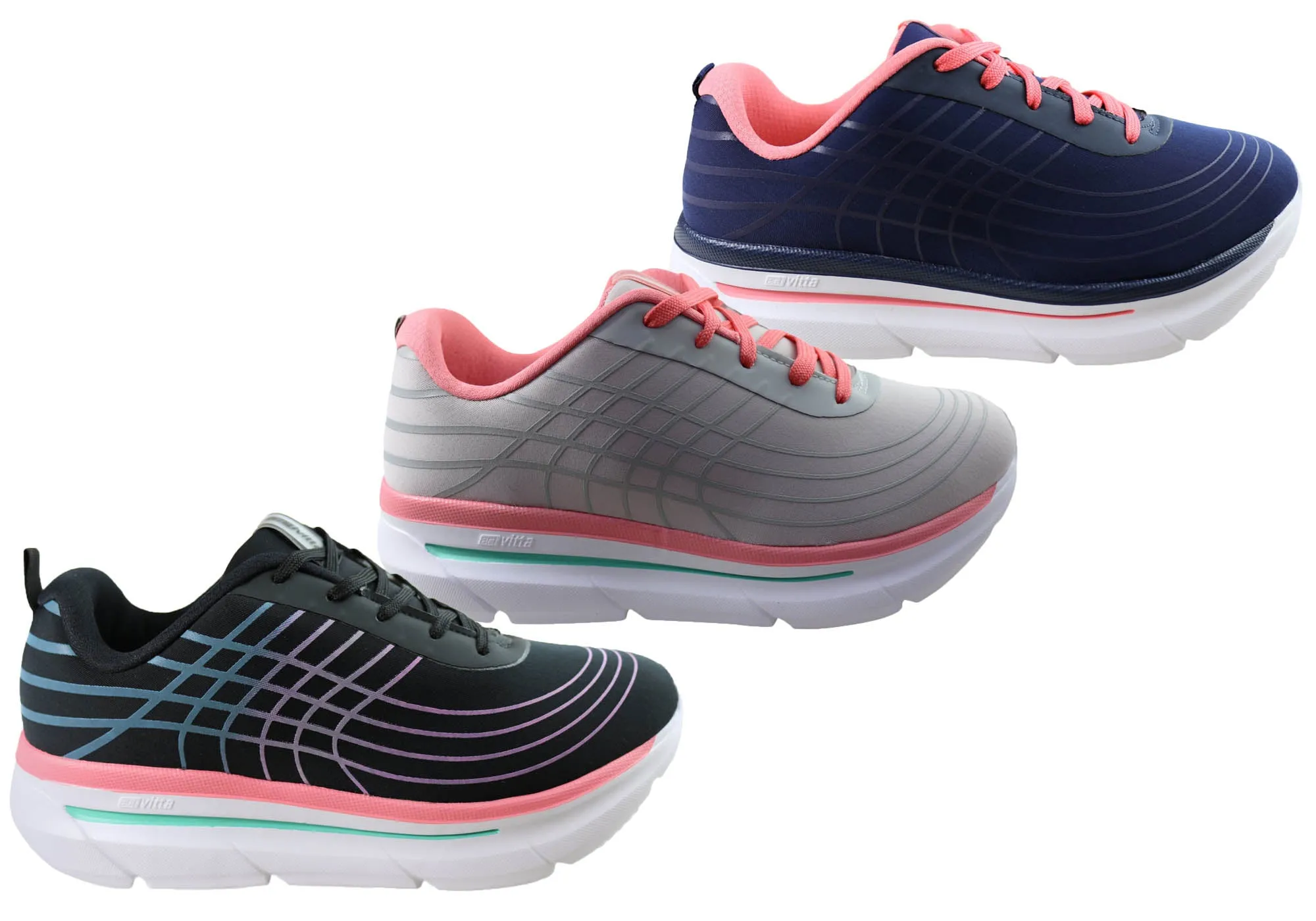 Actvitta Boost Damen gepolsterte Plateauschuhe für aktive Nutzung, hergestellt in Brasilien Actvitta Schuhe
