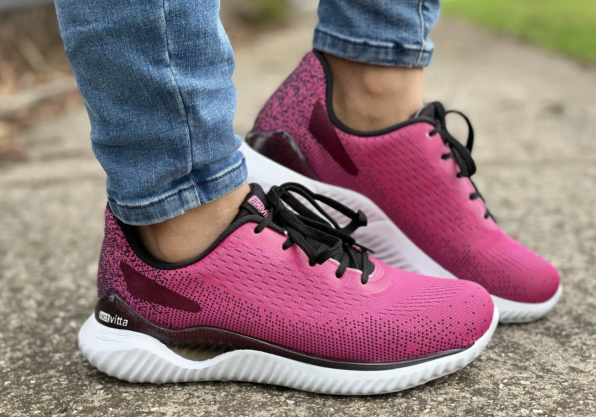 Actvitta Follow Damen Bequeme gepolsterte Schnür-Aktivitätsschuhe Actvitta Schuhe
