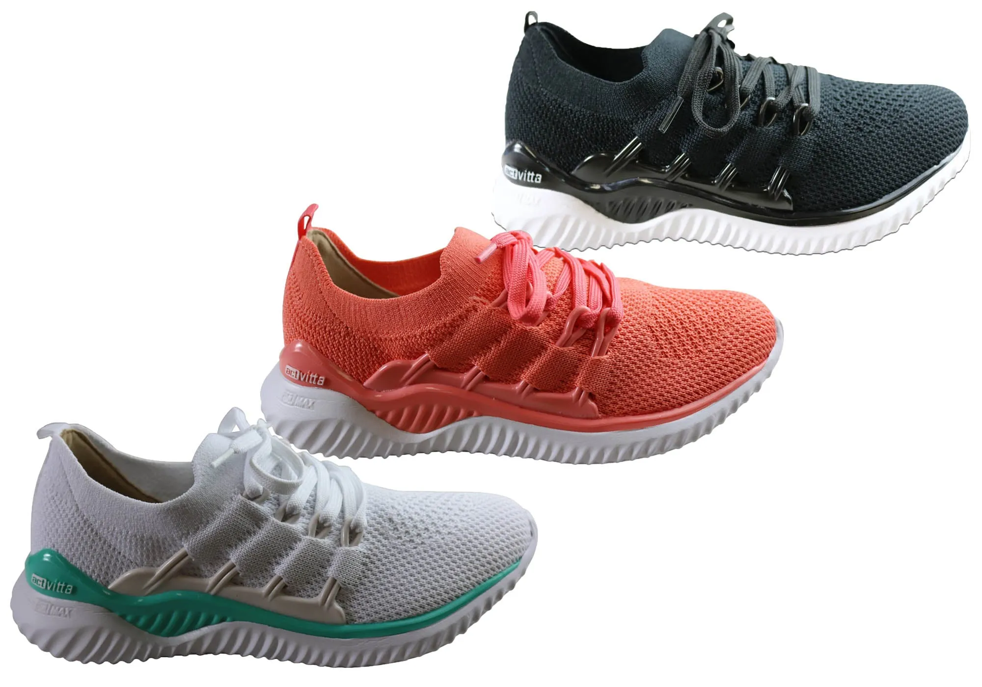 Actvitta Grid Damen Komfortable Aktivschuhe mit Polsterung Hergestellt in Brasilien Actvitta Schuhe