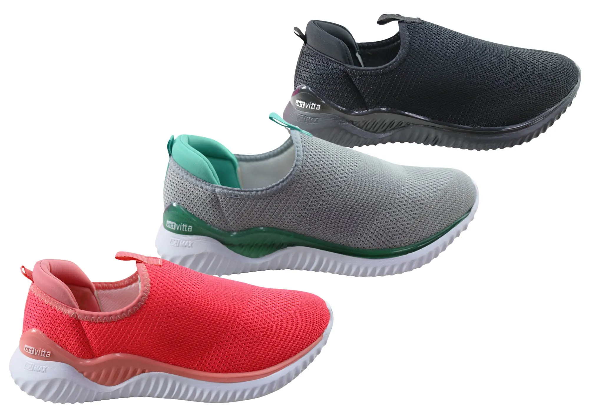Actvitta Joyce Damen Komfort Schuhe mit Polsterung, Aktivschuhe Hergestellt in Brasilien Actvitta Schuhe