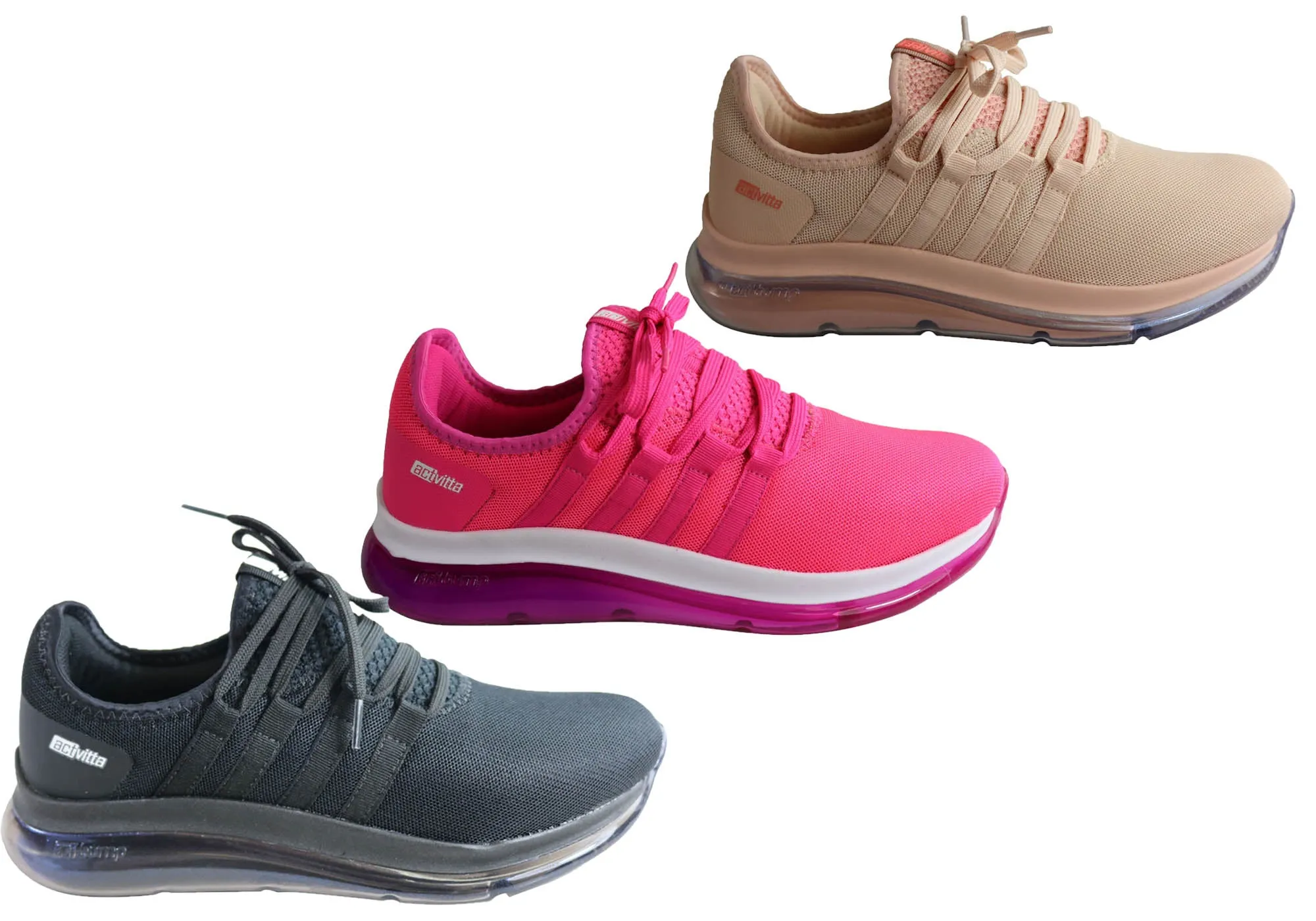 Actvitta Pisces Damen Komfortable gepolsterte Aktive Schuhe Hergestellt in Brasilien Actvitta Schuhe