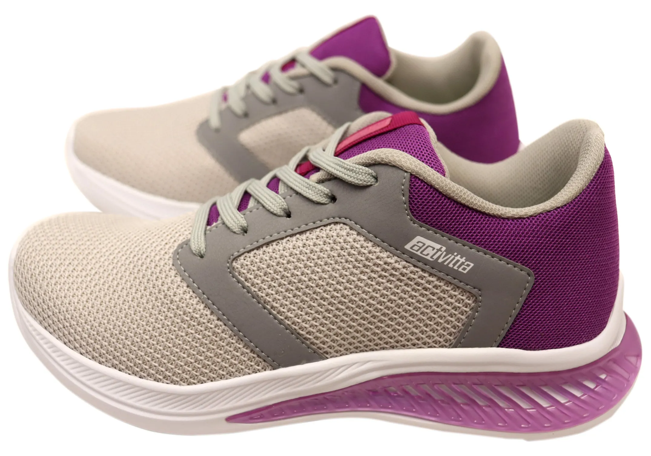 Actvitta Yarra Damen Bequeme Gepolsterte Schnür-Aktivschuhe Actvitta Schuhe