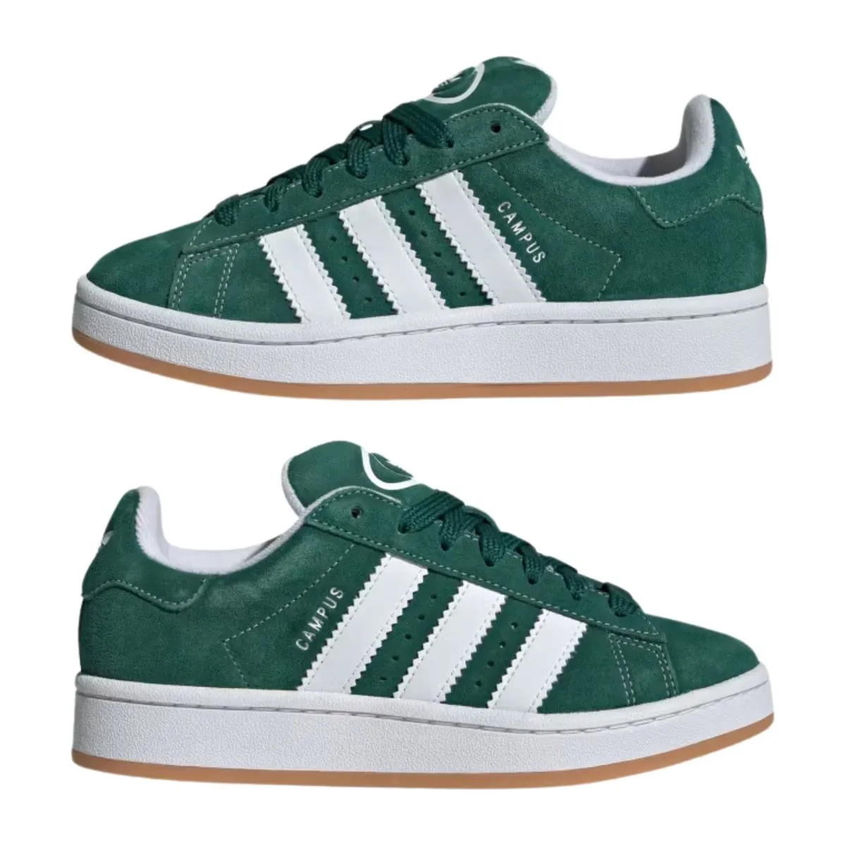 Adidas Jungen (Schulkind) Campus 00s Dunkelgrün/Wolkenweiß/Off White Adidas Schuhe