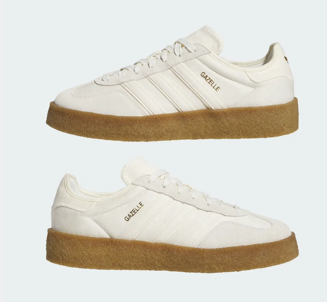 ADIDAS CLOT GAZELLE S VON E CREWHT/CWHITE/GOLDMT JR5410