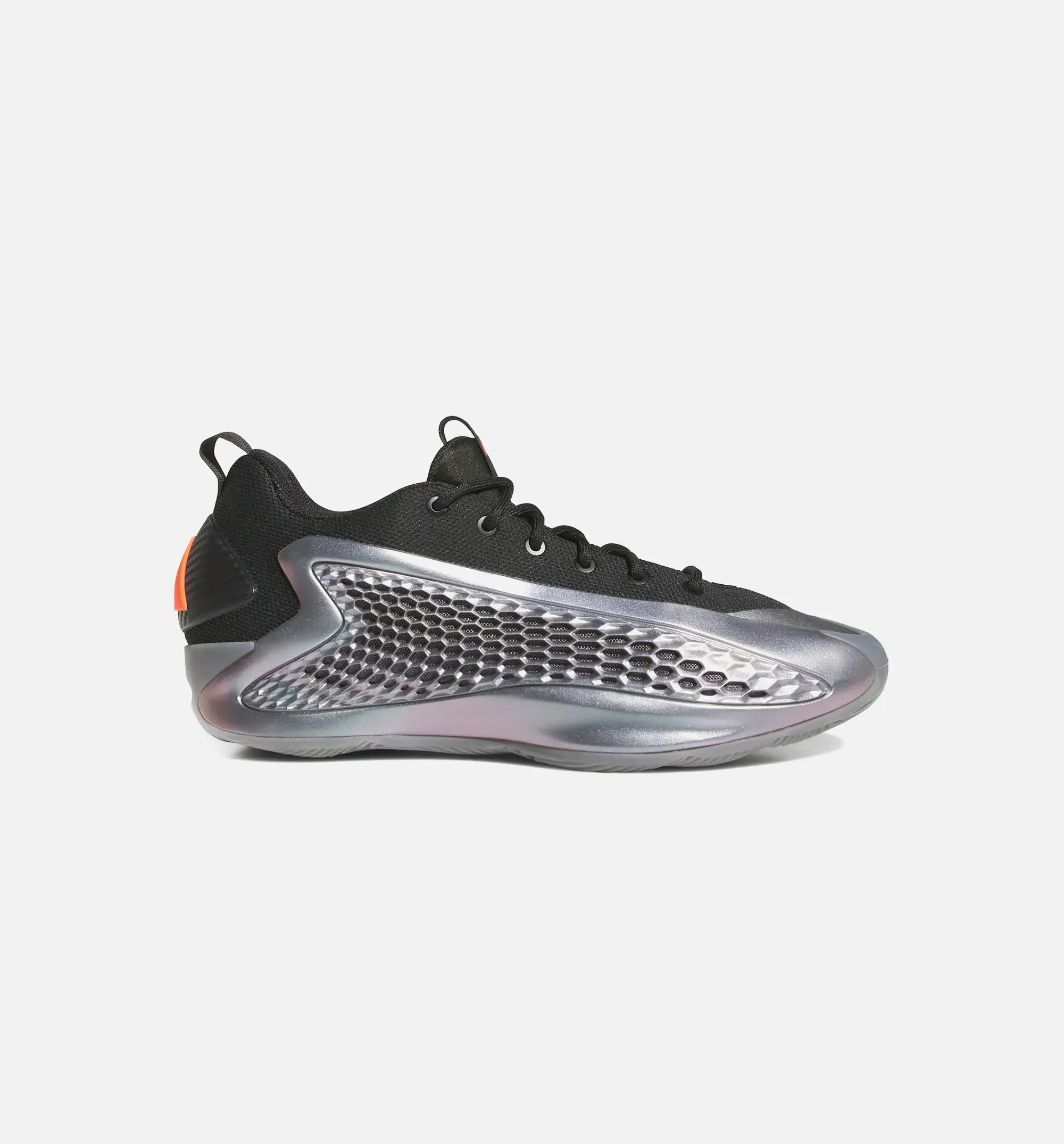 Adidas Kleidung Anthony Edwards 1 Low Eisen schärft Herren Basketballschuh - Eisen Metallic/Kern Schwarz/Solar Orange
