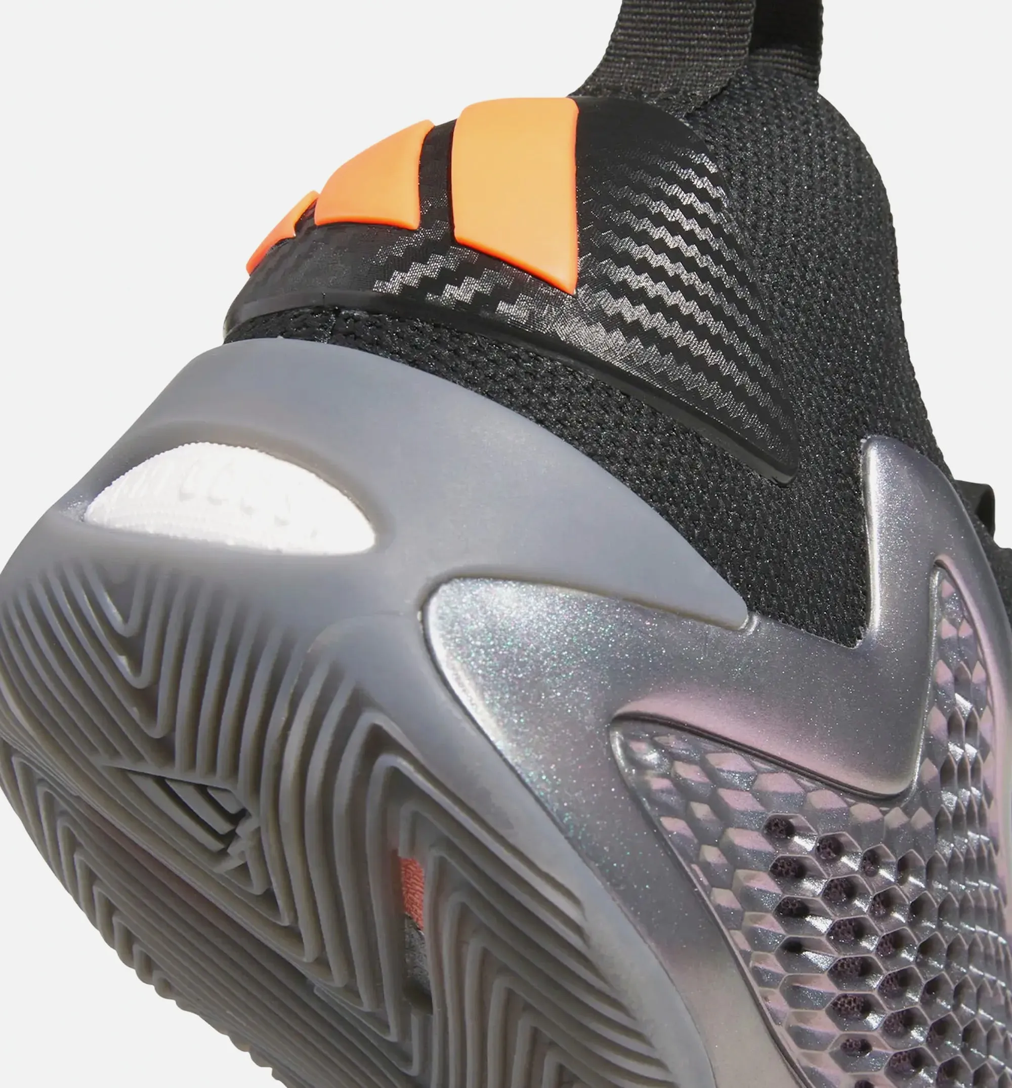 Adidas Kleidung Anthony Edwards 1 Low Eisen schärft Herren Basketballschuh - Eisen Metallic/Kern Schwarz/Solar Orange
