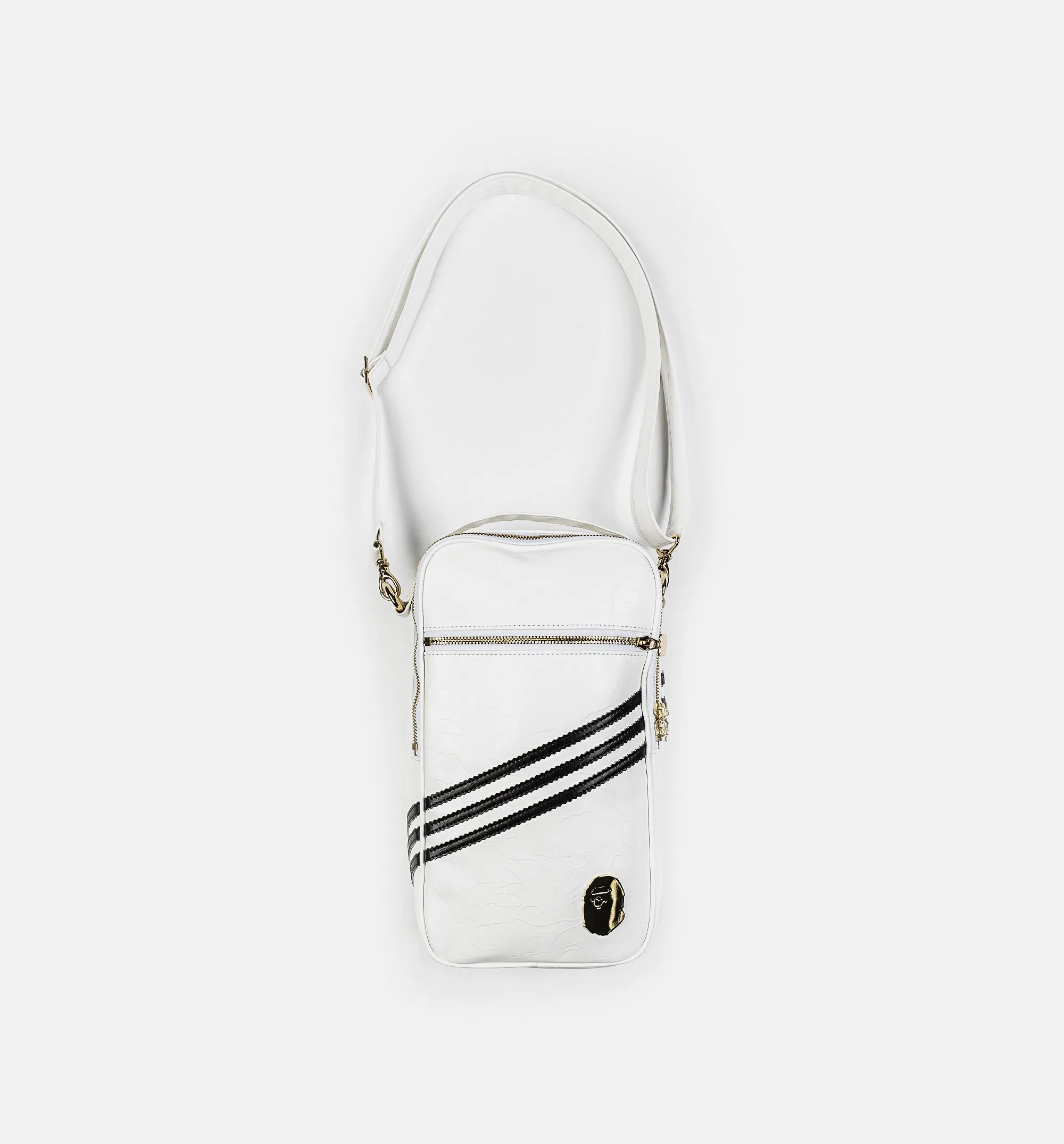 Adidas Kleidung Bape x Adidas Große Umhängetasche für Herren - Weiß