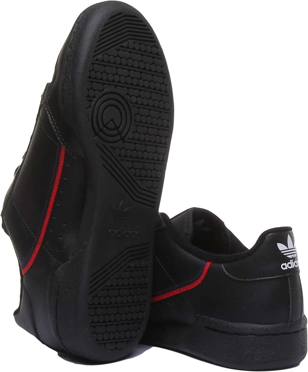 Adidas Continental 80J Leder-Turnschuhe in Schwarz für Jugendliche Schuhe Adidas