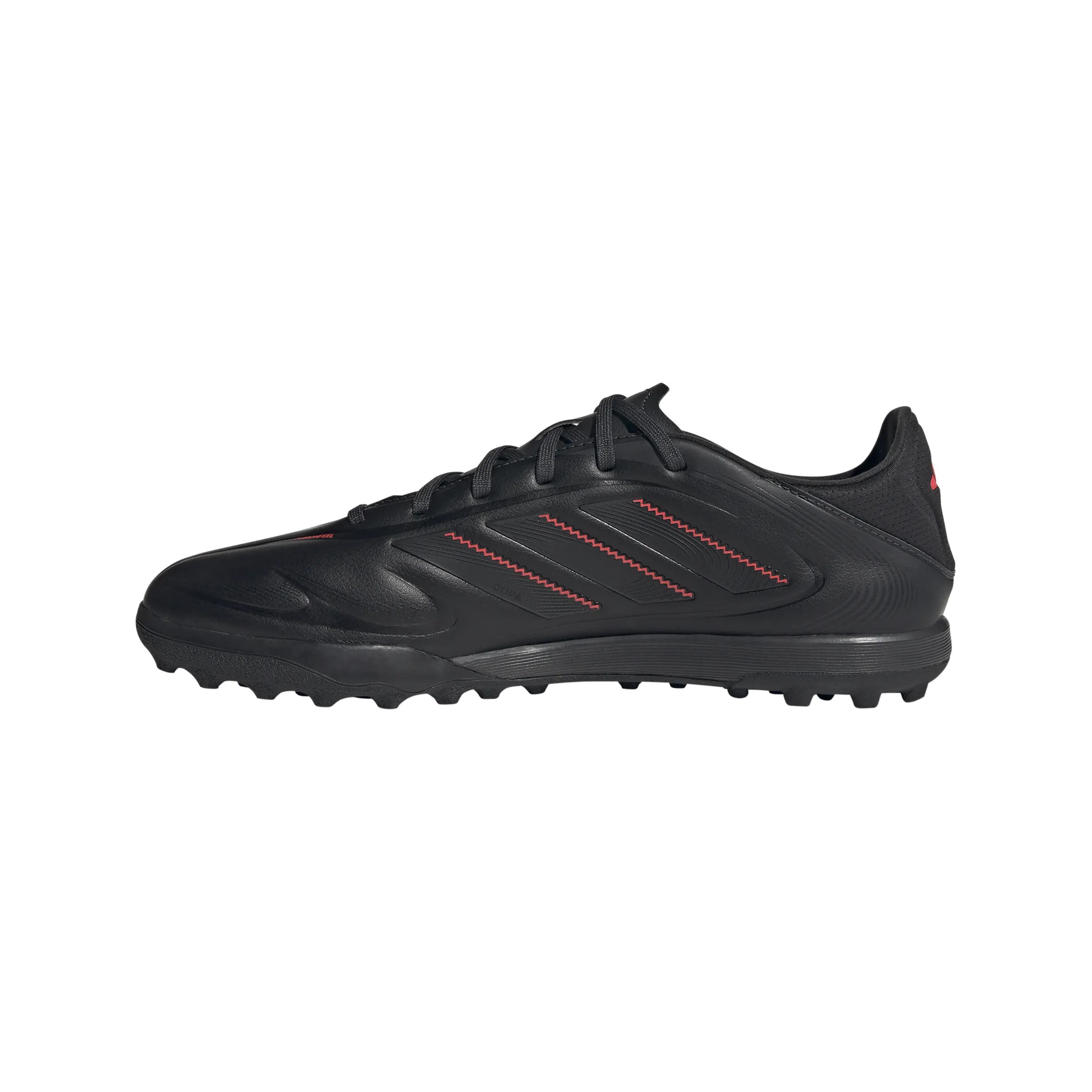 adidas Copa Pure 3 League TF Fußballschuhe für Kunstrasen - Kernschwarz/Karbon/Lucidrot