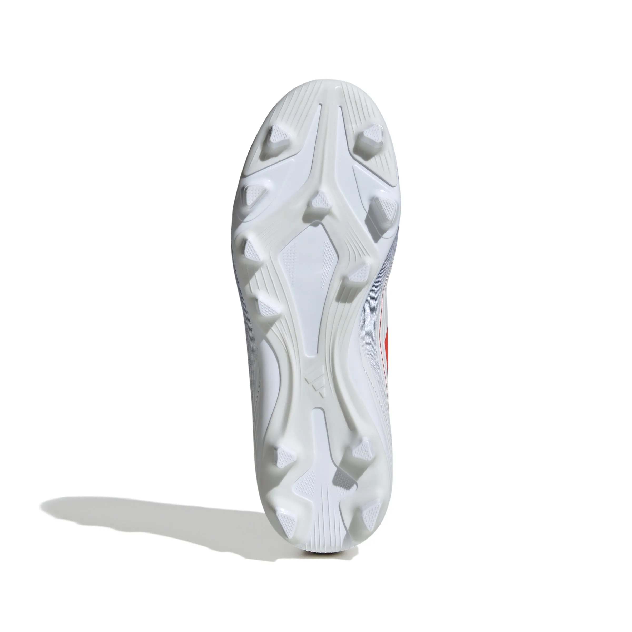 adidas F50 Club Junior FG Fußballschuhe für festen Untergrund - Weiß/Solarrot/Blau