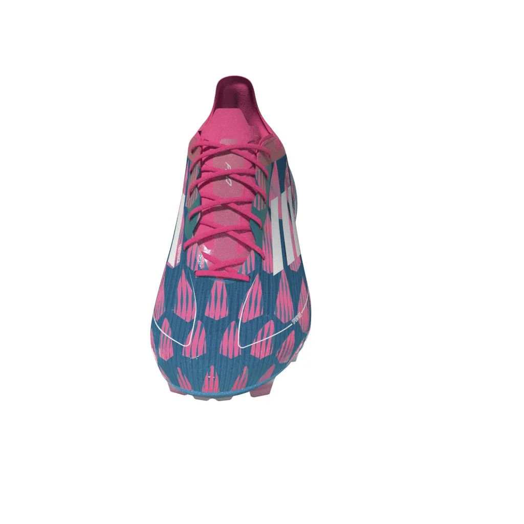 adidas F50 Elite FG Fester Grund - Solarblau/ FTWeiß/ Solarrosa