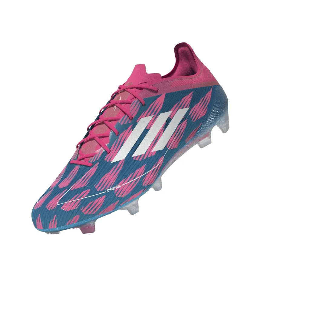 adidas F50 Elite FG Fester Grund - Solarblau/ FTWeiß/ Solarrosa
