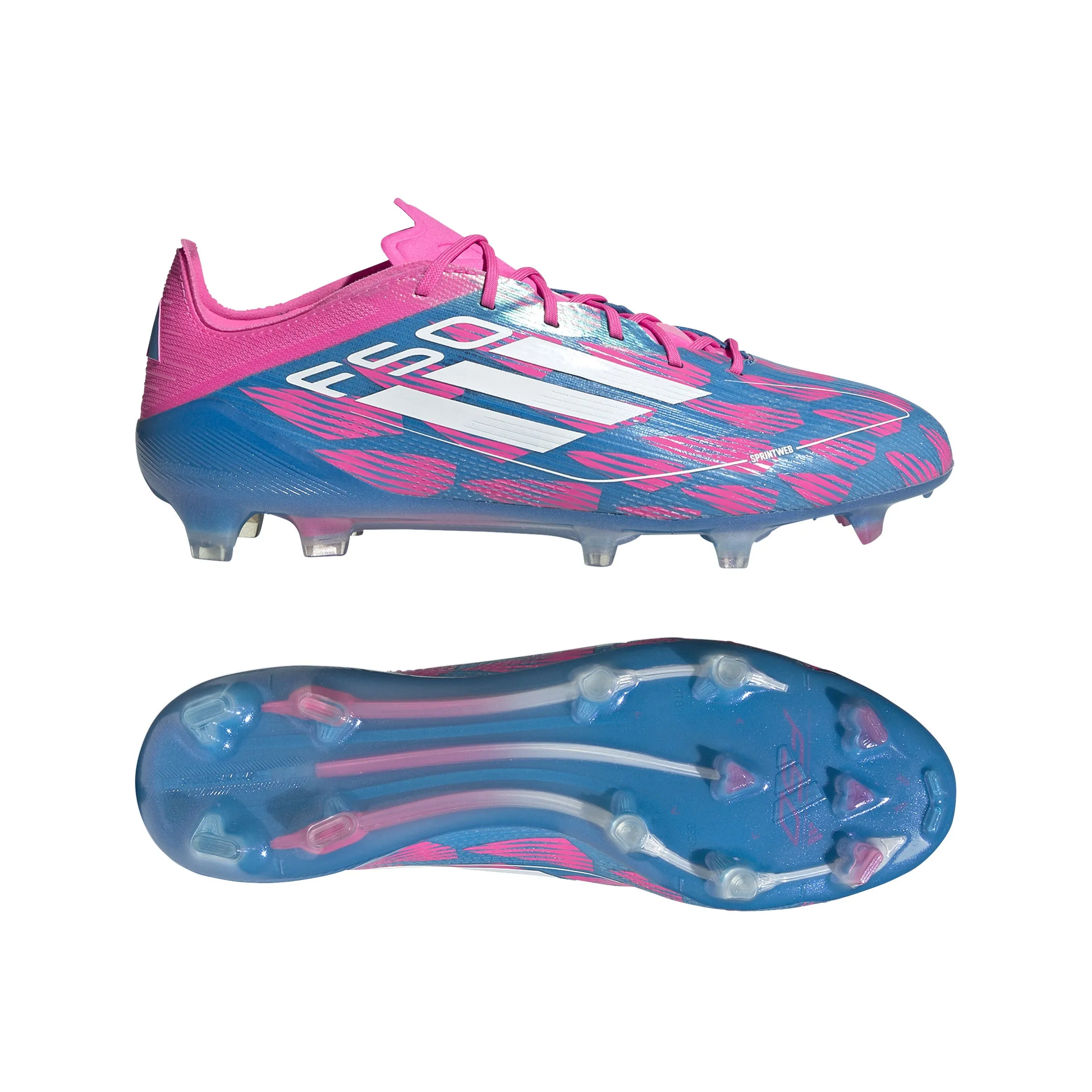 adidas F50 Elite FG Fester Grund - Solarblau/ FTWeiß/ Solarrosa