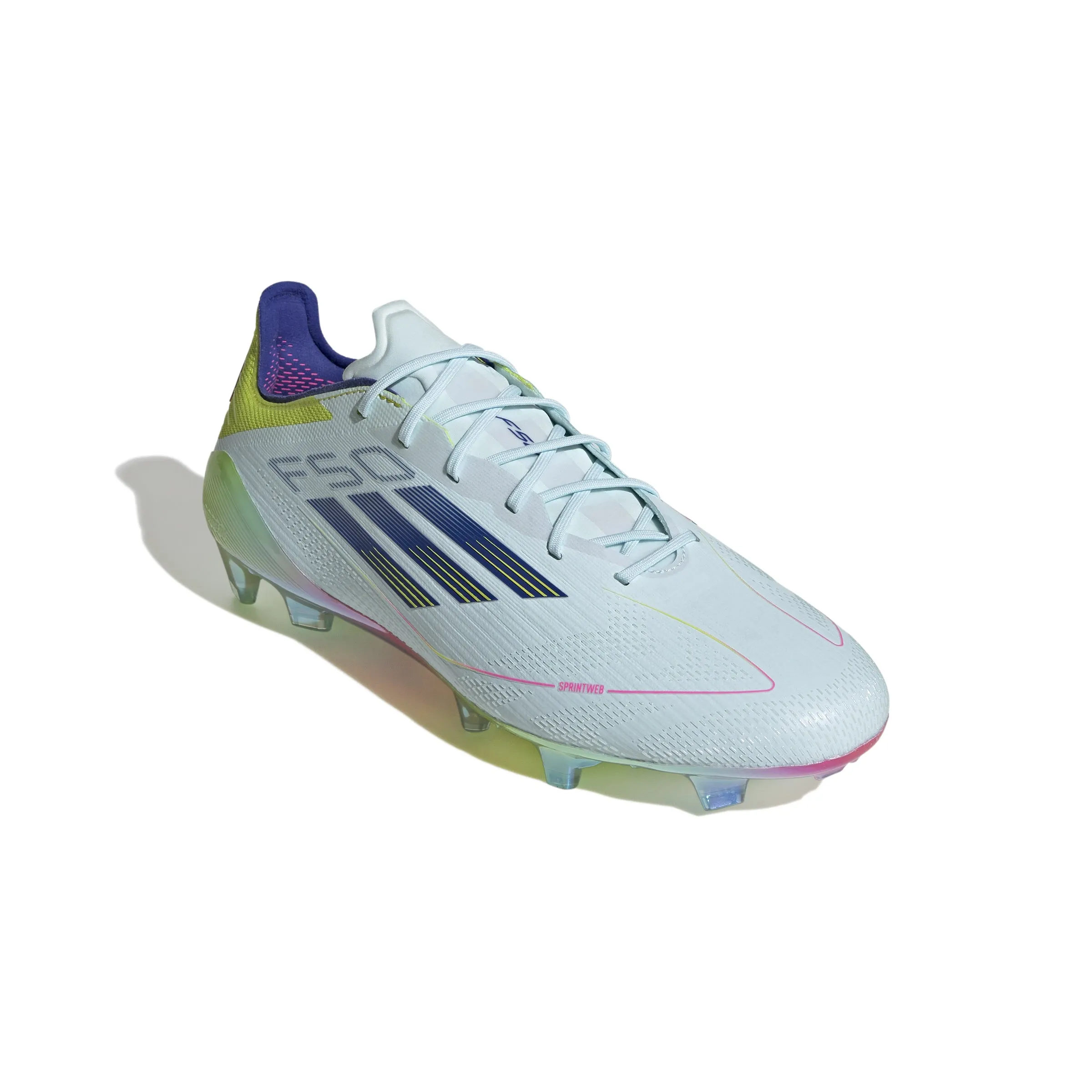 adidas F50 Elite FG Fester Boden - Weiß/Blau/Sesoye