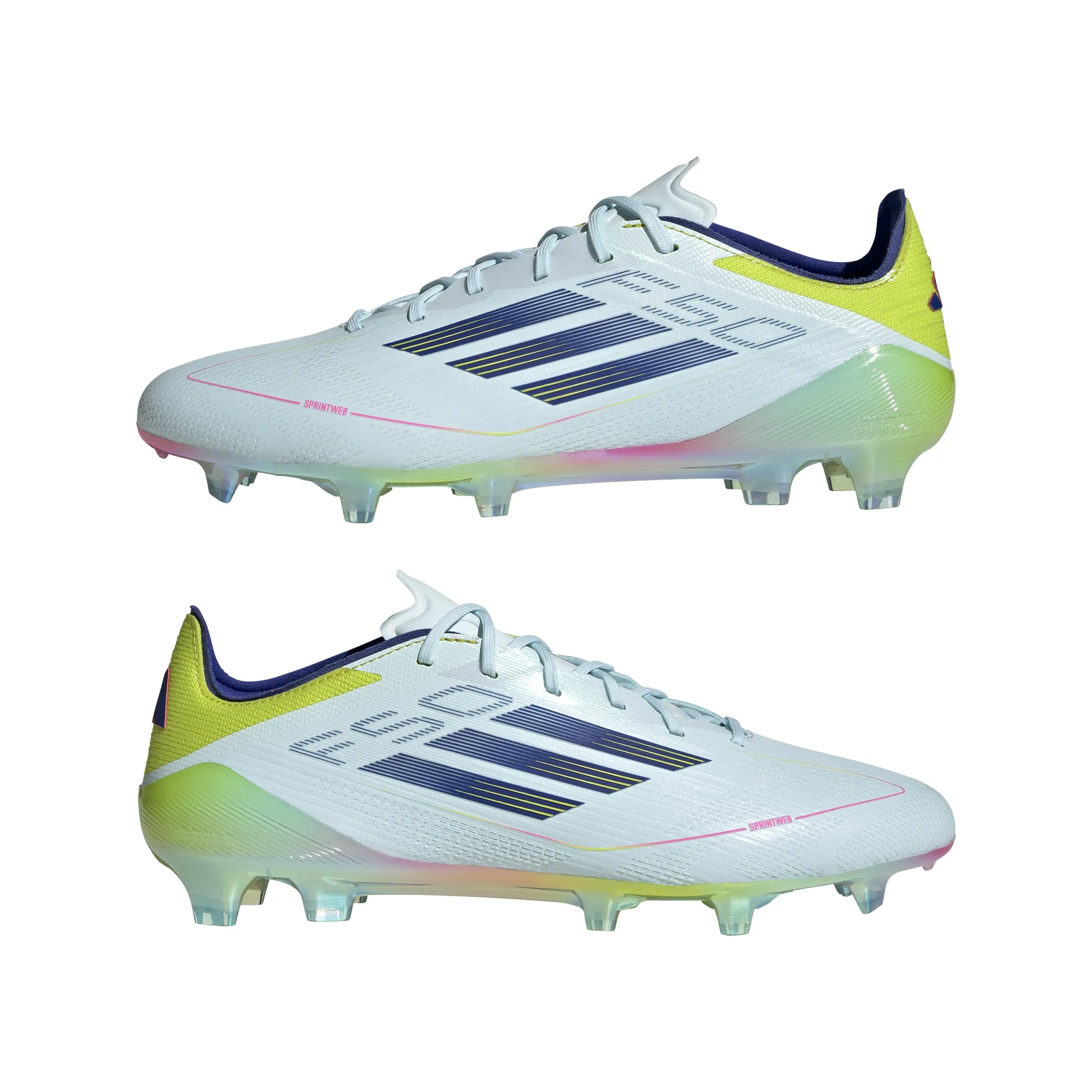adidas F50 Elite FG Fester Boden - Weiß/Blau/Sesoye