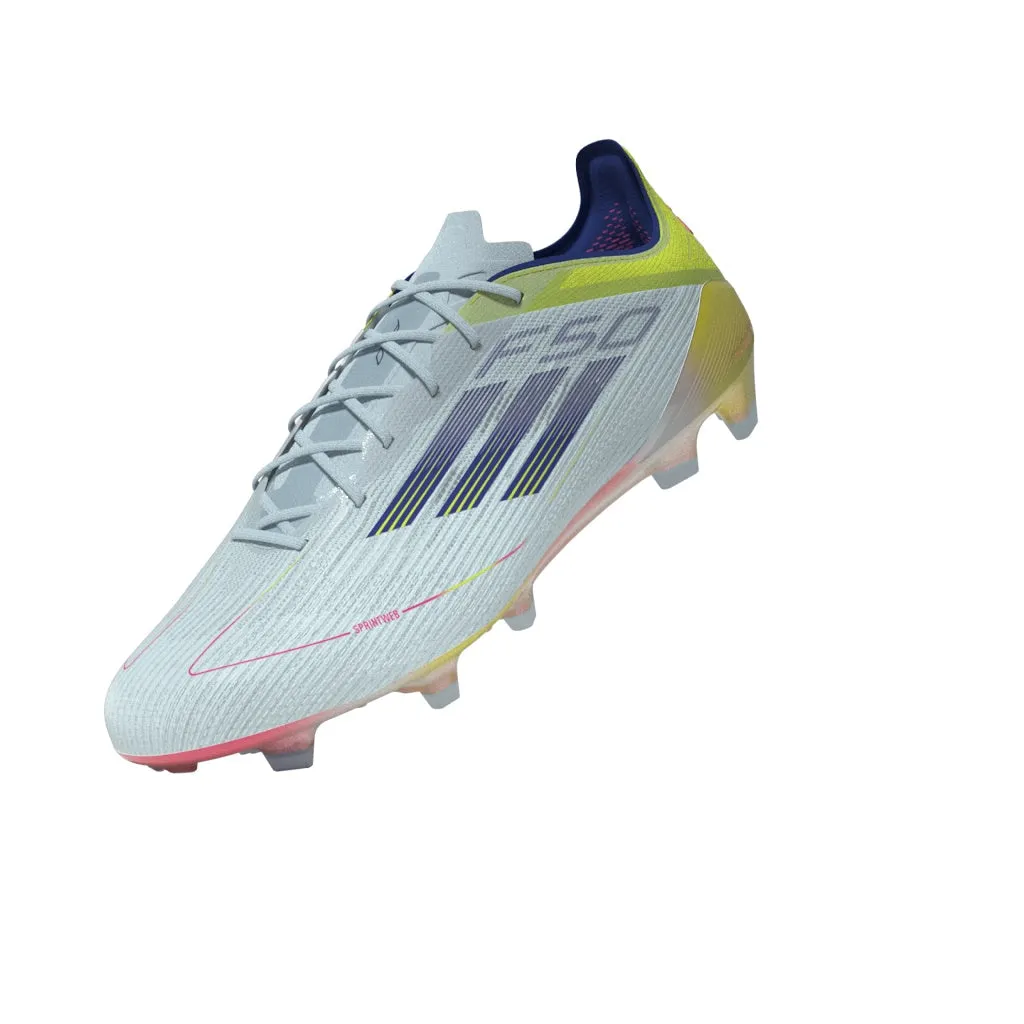 adidas F50 Elite FG Fester Boden - Weiß/Blau/Sesoye