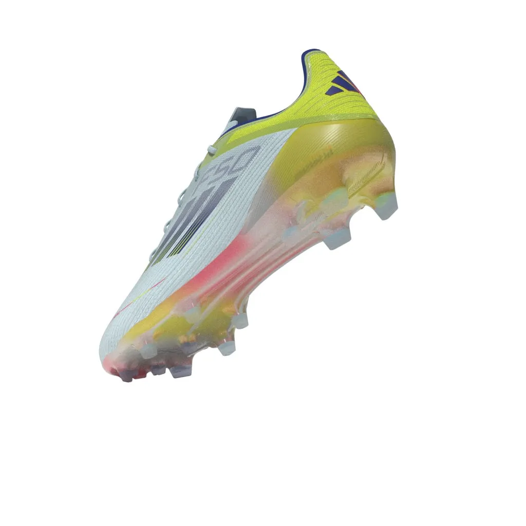 adidas F50 Elite FG Fester Boden - Weiß/Blau/Sesoye