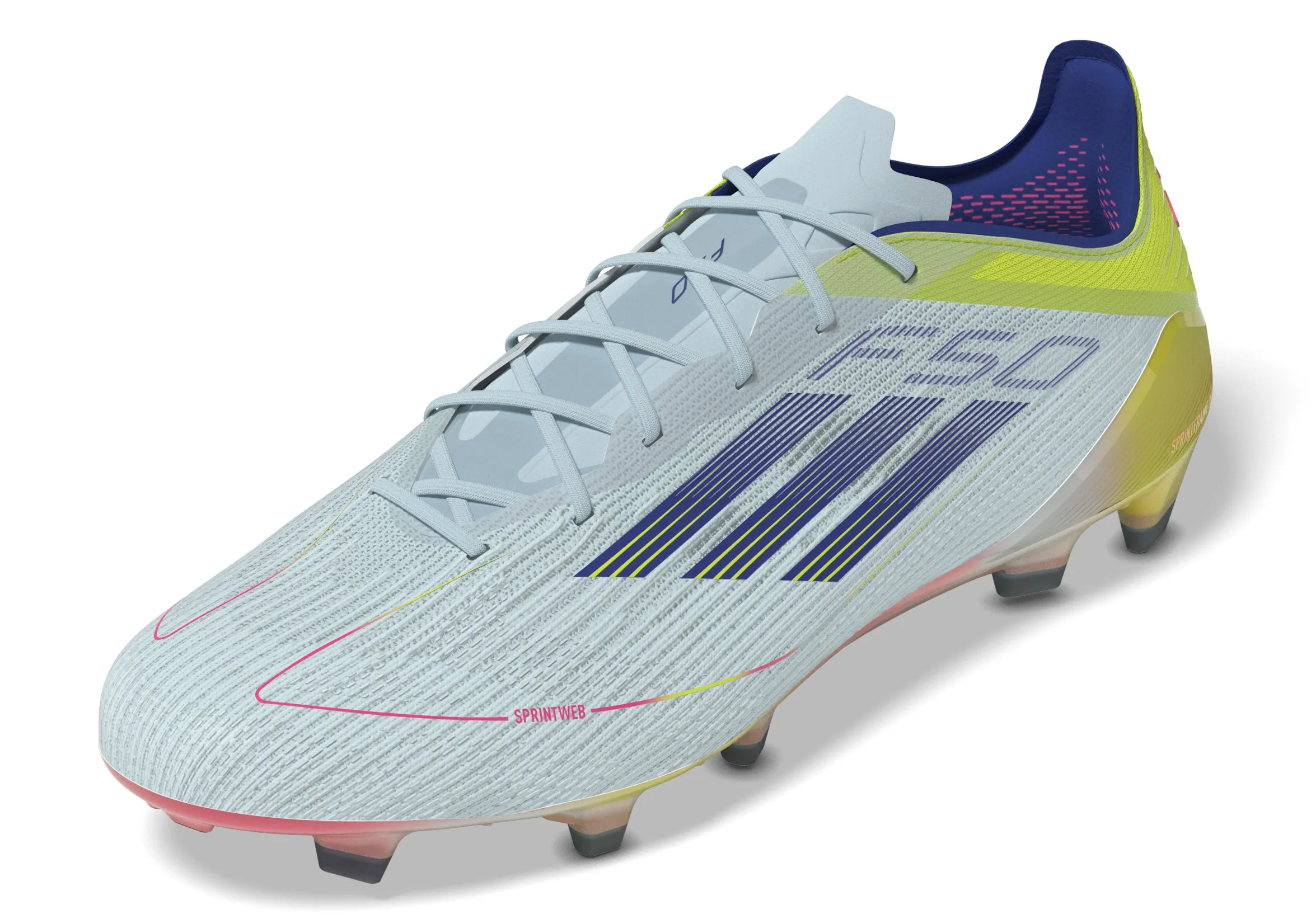 adidas F50 Elite FG Fester Boden - Weiß/Blau/Sesoye
