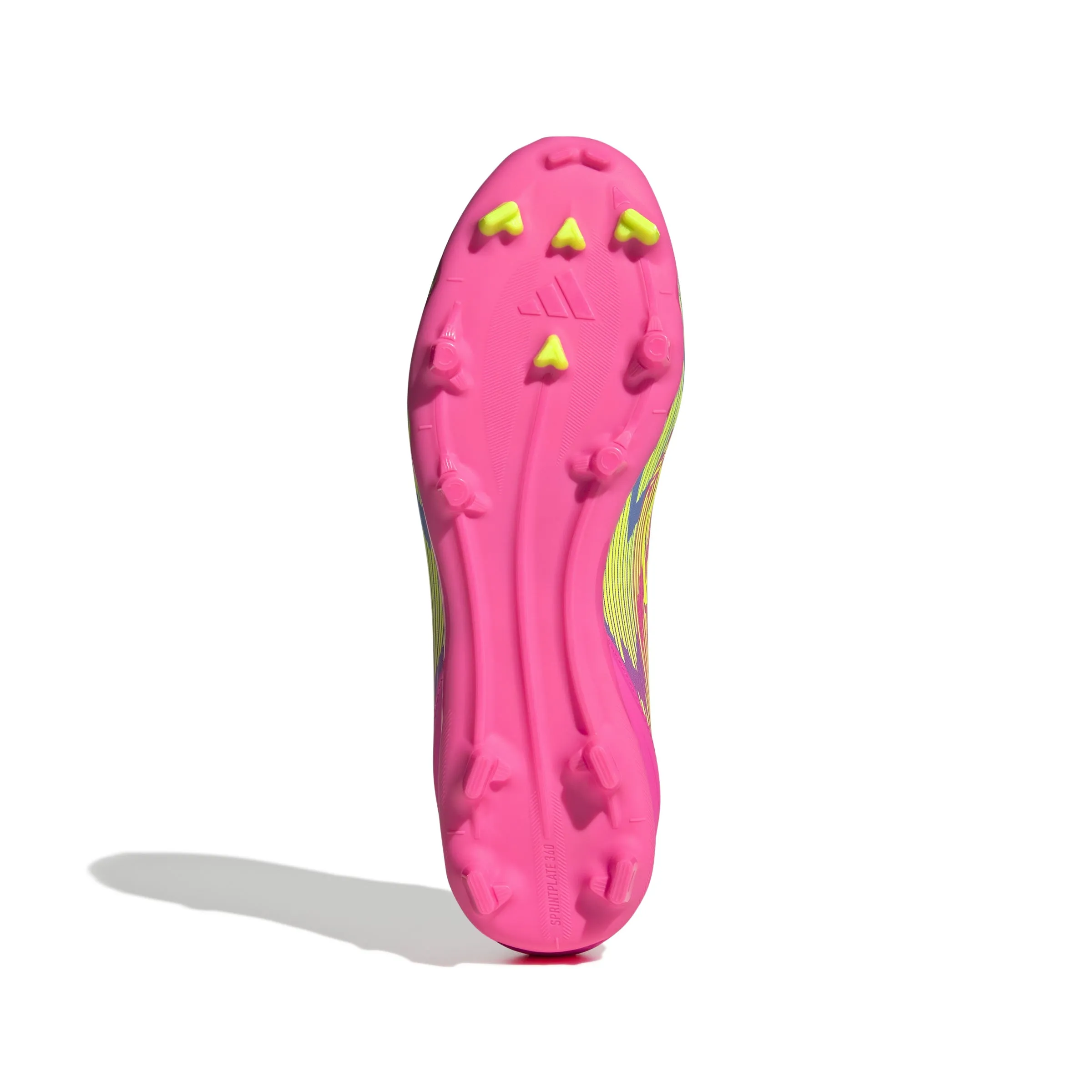 adidas F50 League FG/MG Junior - Leuchtendes Rosa/Leuchtendes Zitronenblau/Blau Fusion