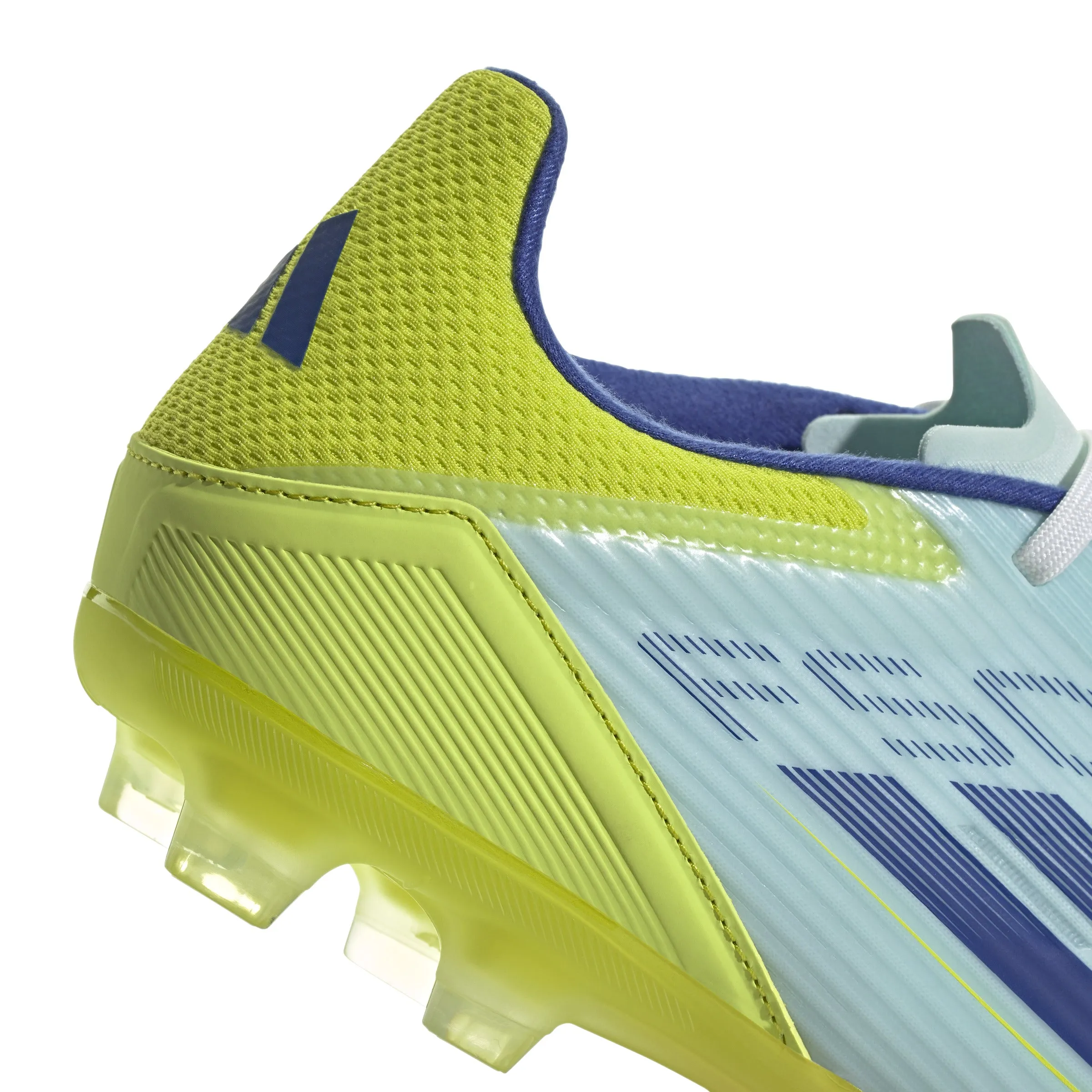 adidas F50 League Fußballschuhe für festen Untergrund - Weiß/Blau/Tesoye