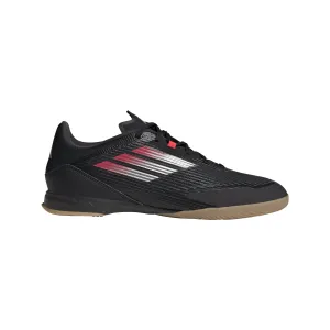 adidas F50 League IN Hallenfußballschuhe - Kernschwarz/Eisenmetall/Luzides Rot