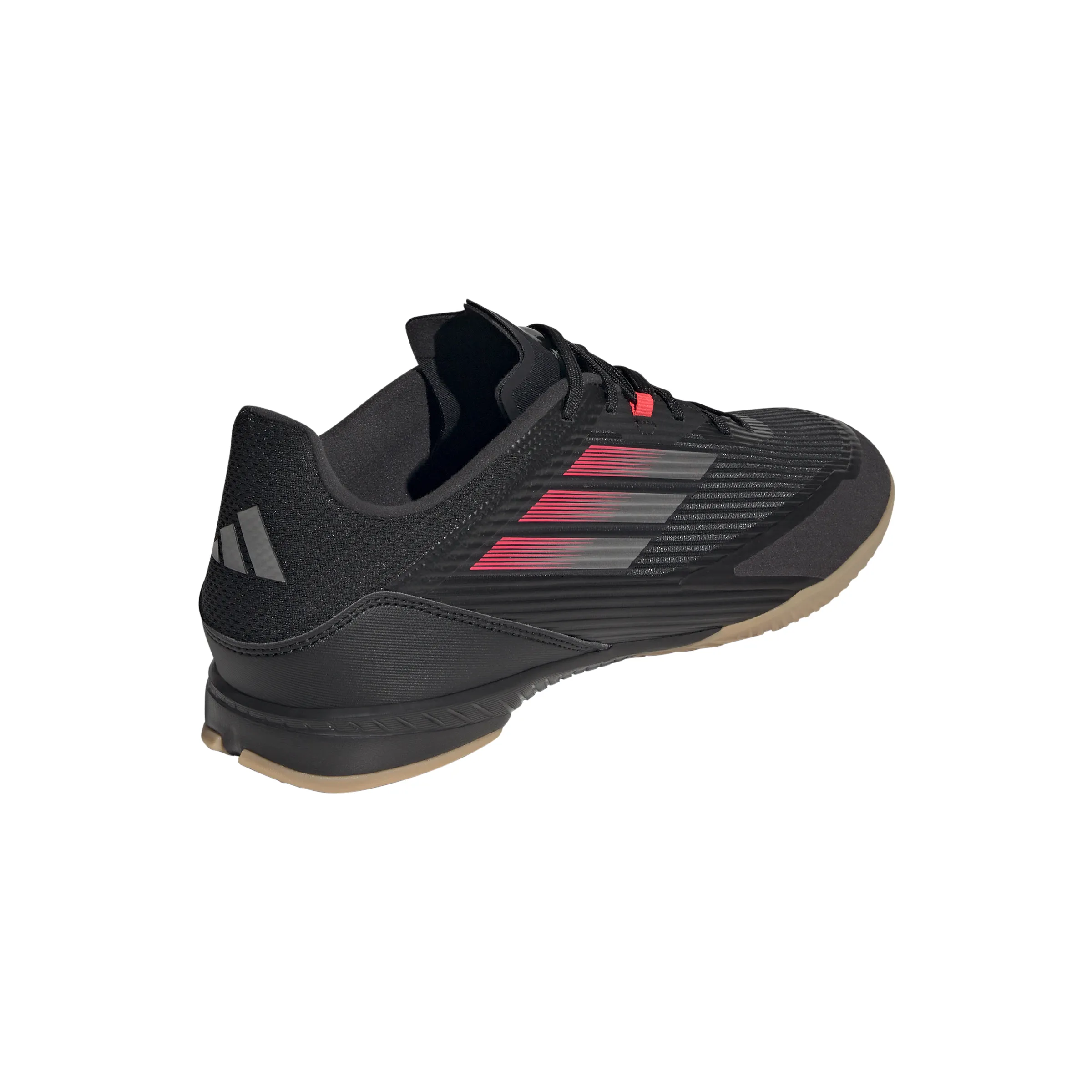 adidas F50 League IN Hallenfußballschuhe - Kernschwarz/Eisenmetall/Luzides Rot