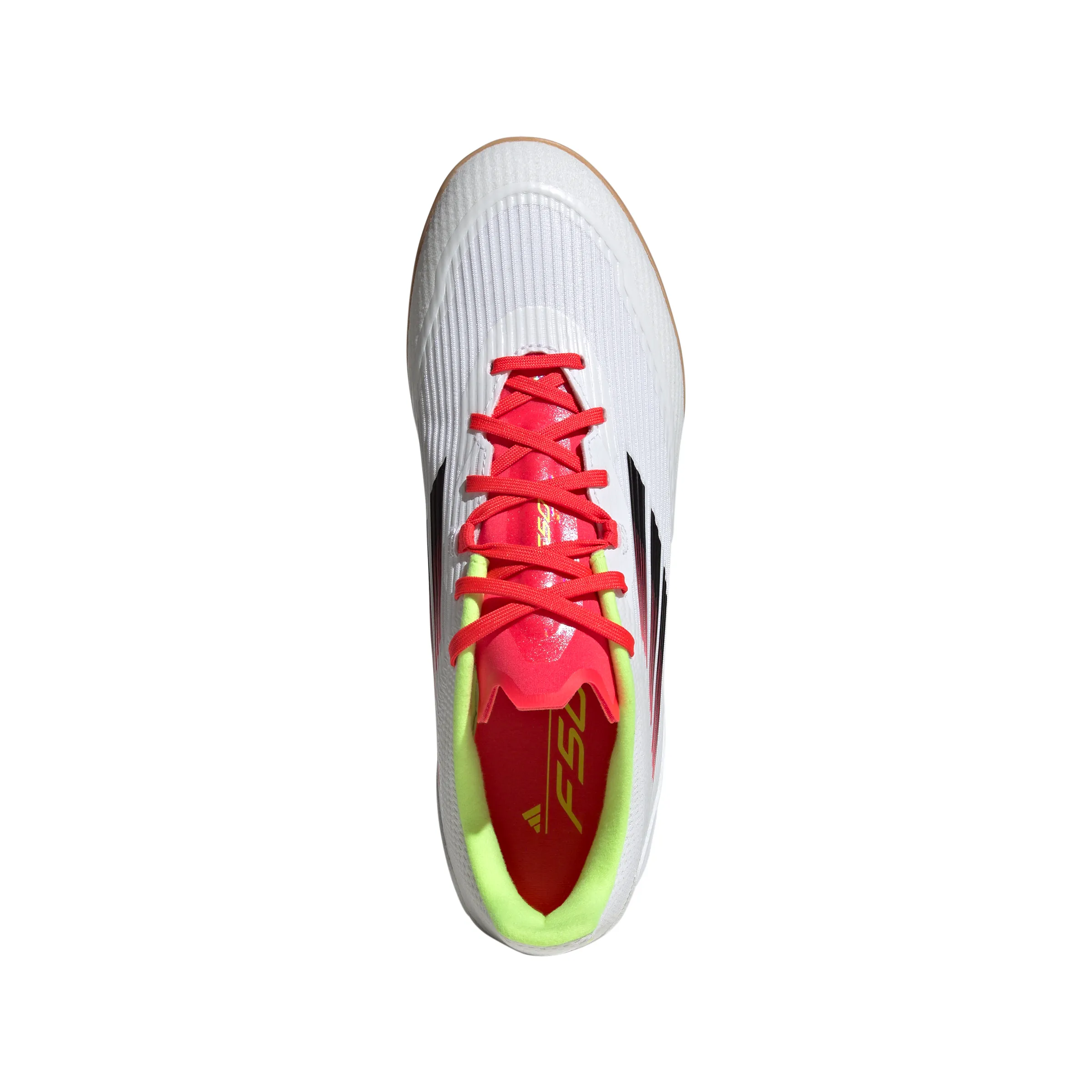 adidas F50 League IN Hallenfußballschuhe - ftwr weiß/core schwarz/solar gelb