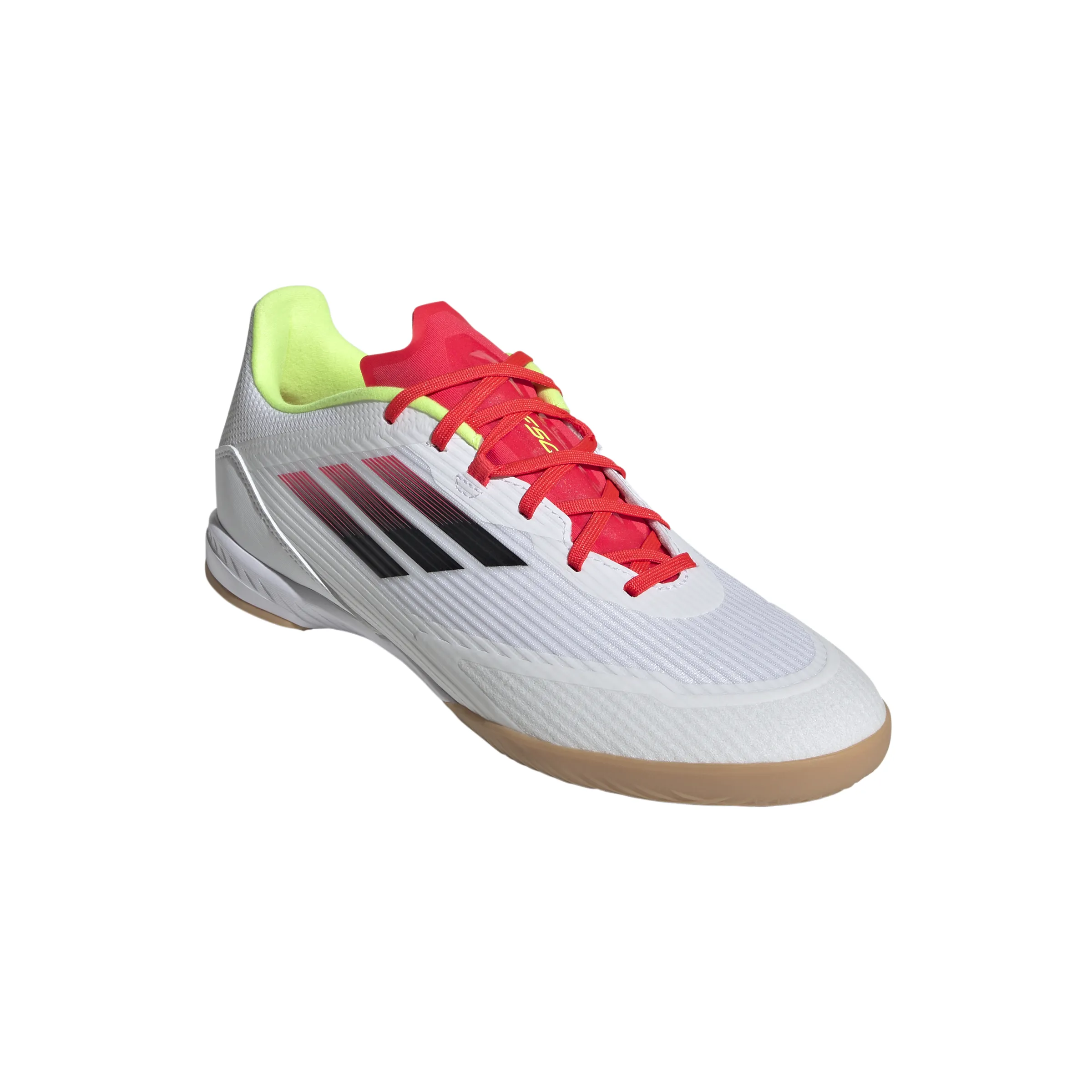 adidas F50 League IN Hallenfußballschuhe - ftwr weiß/core schwarz/solar gelb