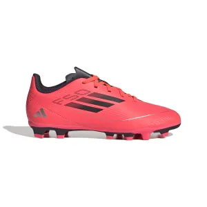 adidas F50 League Junior FG Fußballschuhe für festen Untergrund - Turbo/Aurbla/Platinm