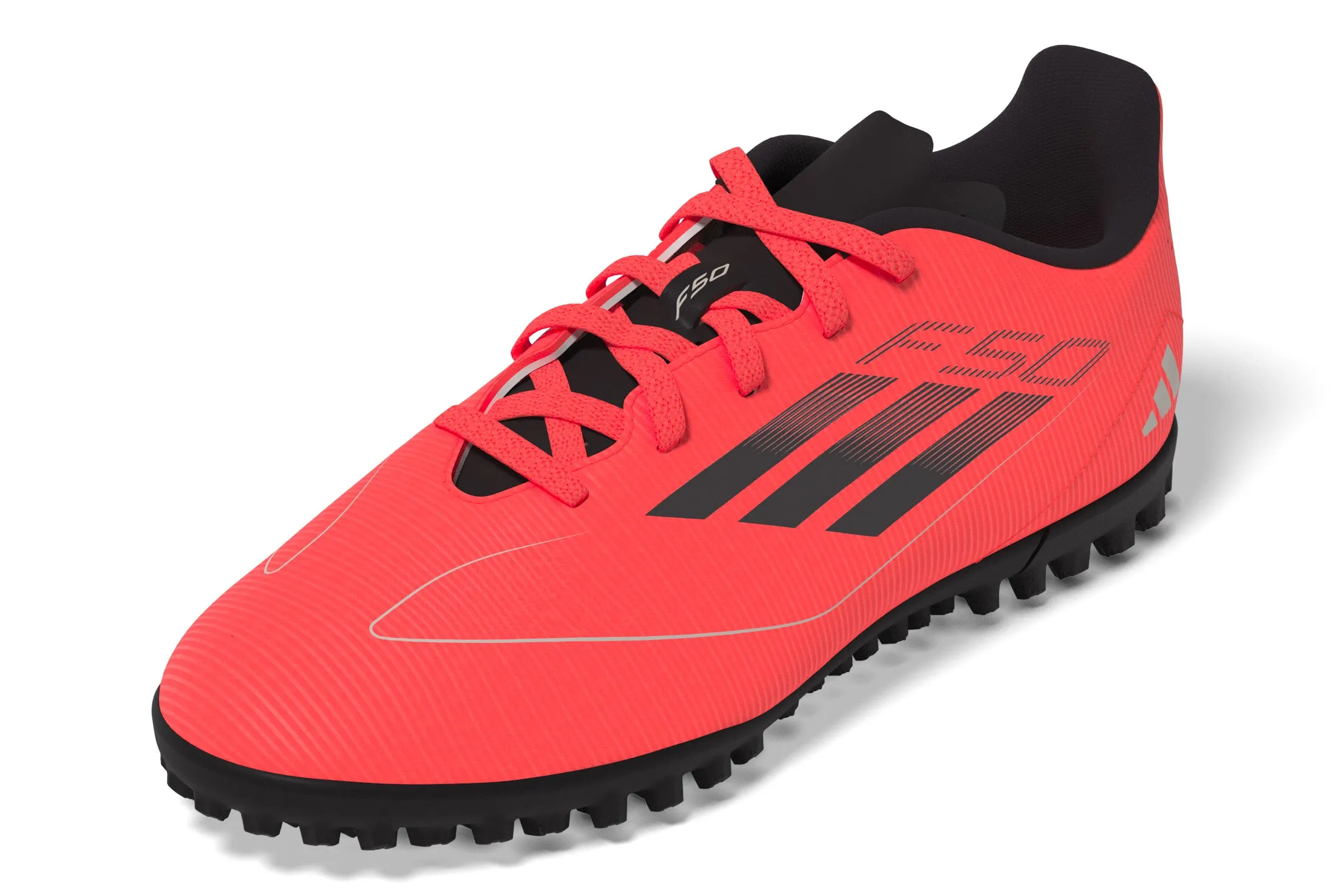 adidas F50 League Junior TF Fußballschuhe für Kunstrasen - Turbo/Aurbla/Platinm