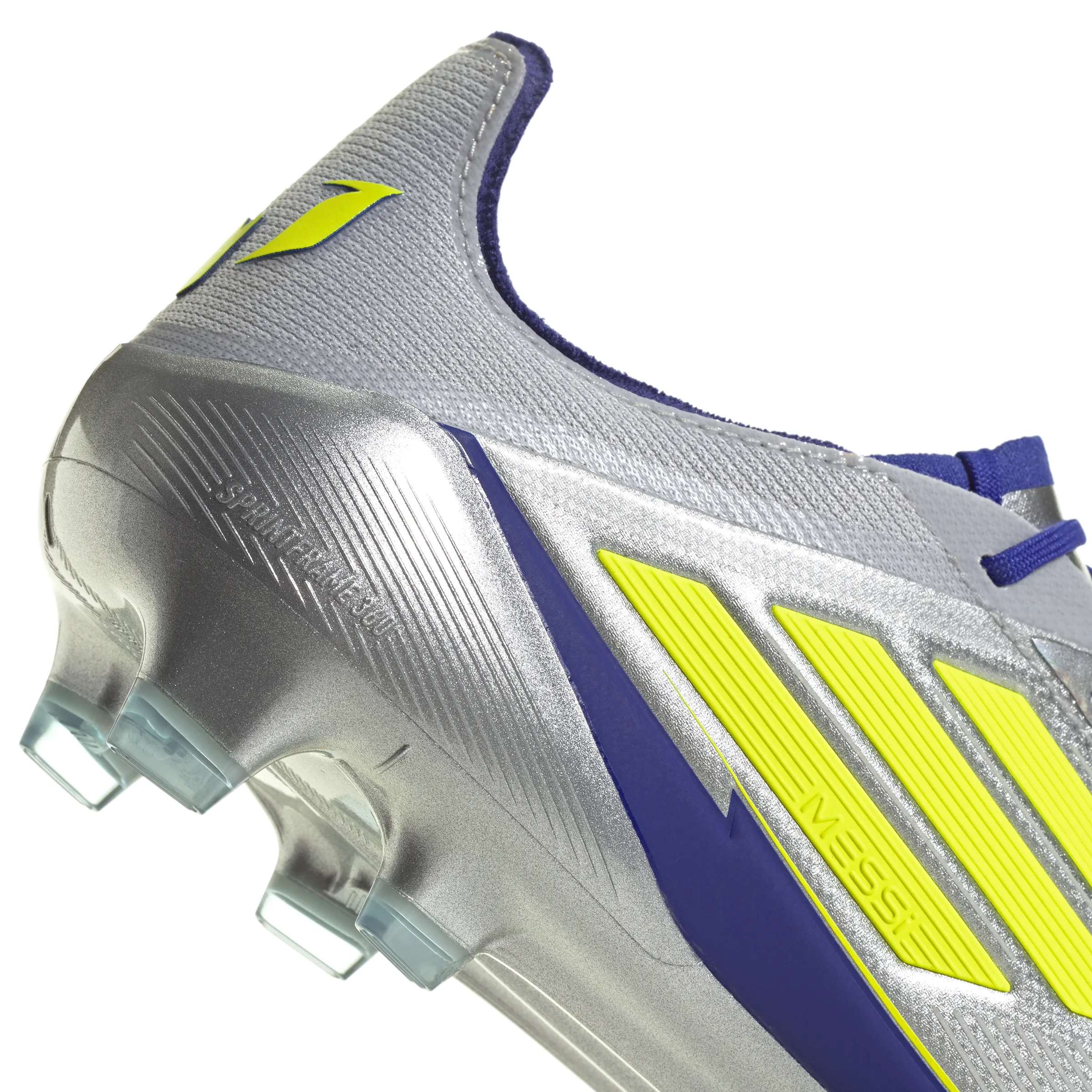 adidas F50 League MESSI FG/MG Junior - Silber / Blau / Neon